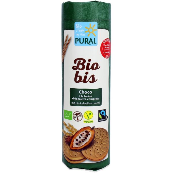 Ciastka markizy orkiszowe z kremem kakaowym Fair Trade BIO 320 g — Pural