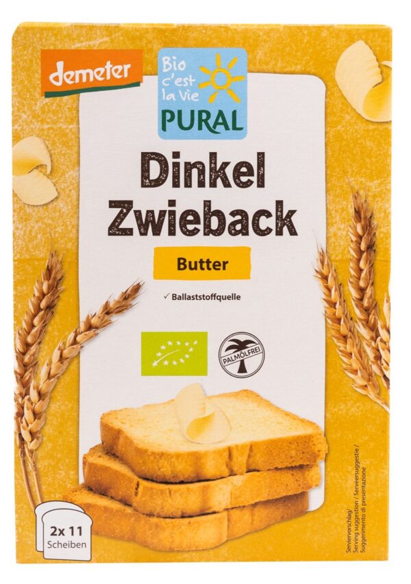 Sucharki orkiszowe maślane BIO 200 g — Pural