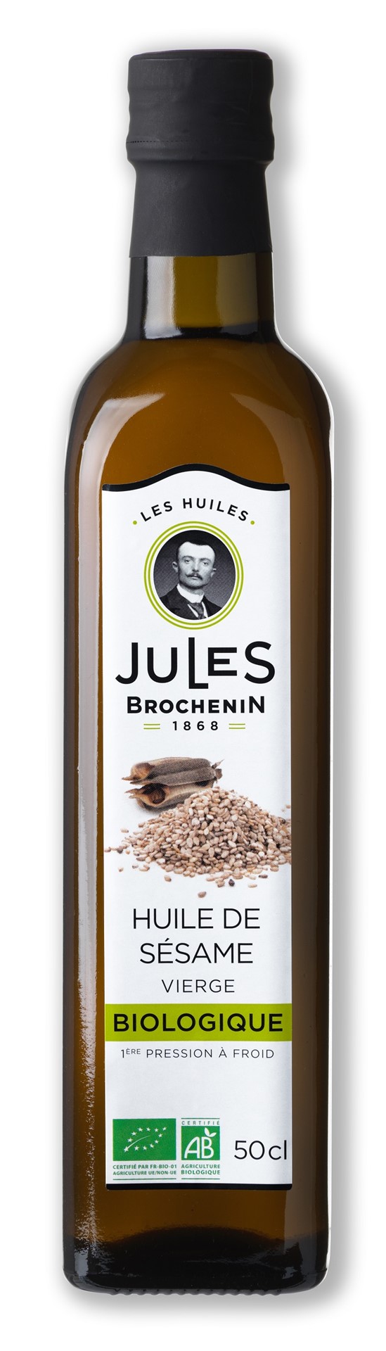 Olej sezamowy tłoczony na zimno BIO 500 ml — Jules Brochenin
