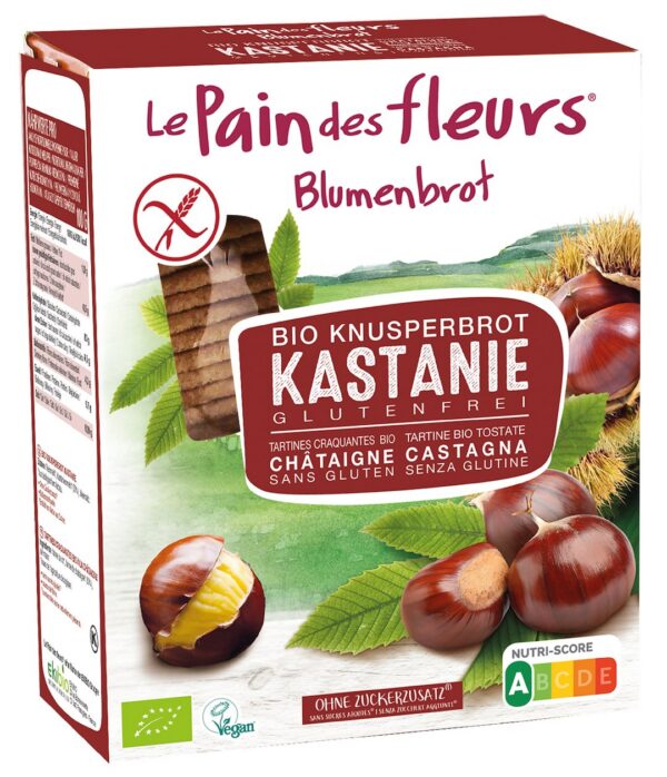 Pieczywo chrupkie błonnikowe kasztanowe bezglutenowe BIO 150 g — Le Pain Des Fleurs