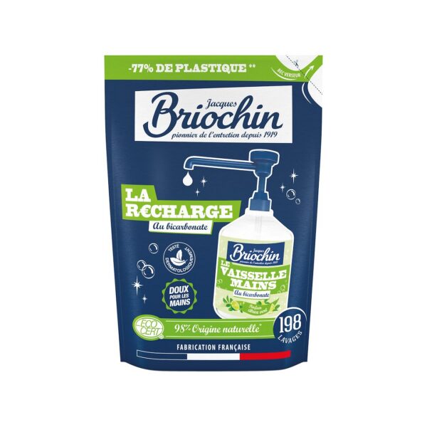 Żel do mycia naczyń i rąk na bazie sody oczyszczonej (uzupełnienie) ECO 450 ml — Briochin