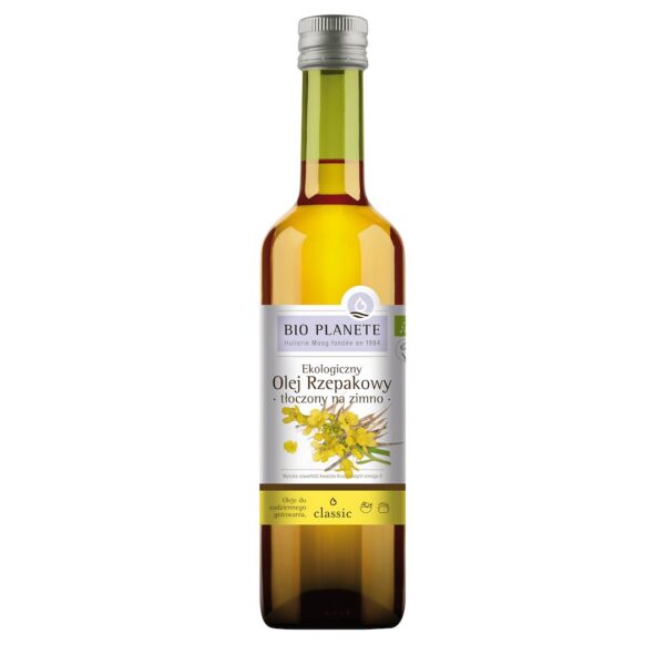 Olej rzepakowy tłoczony na zimno omega-3 BIO 500 ml – Bio Planète