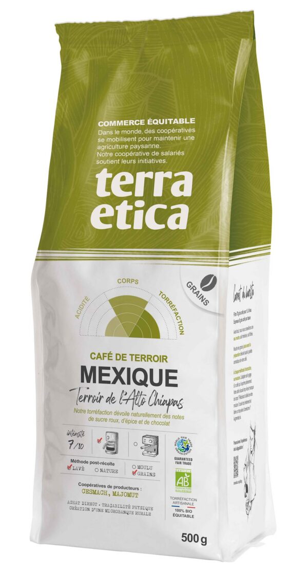 Kawa ziarnista arabica 100 % Meksyk BIO 500 g — Terra Etica