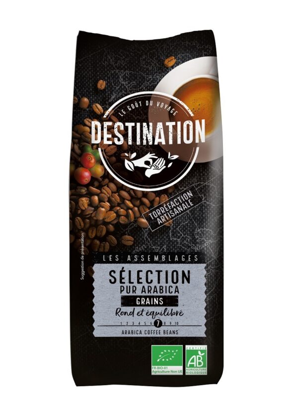 Kawa ziarnista arabica 100 % Selection BIO 1 kg — Destination