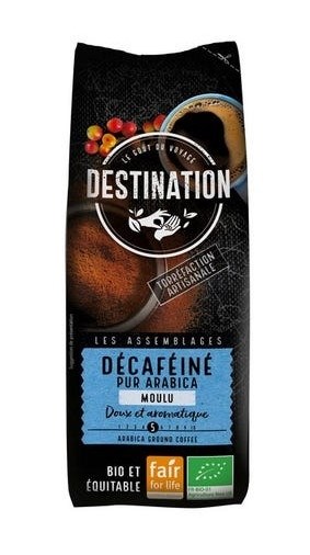 Kawa mielona bezkofeinowa arabica 100 % Fair for Life BIO 250 g — Destination