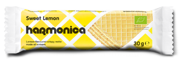 Wafelek z samopszy z kremem mleczno-cytrynowym BIO 30 g — Harmonica