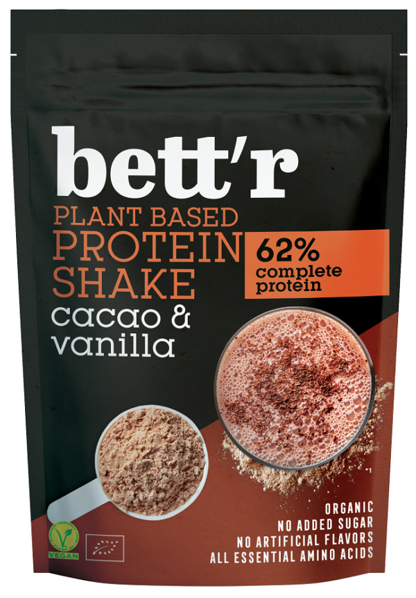 Shake proteinowy kakao i wanilia bez dodatku cukrów BIO 500 g — Bett’r