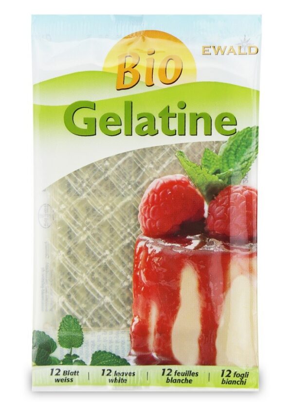 Żelatyna w listkach (12 listków) BIO 20 g — Ewald