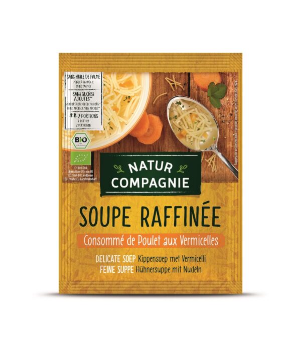 Zupa z makaronem i kurczakiem BIO 40 g — Natur Compagnie