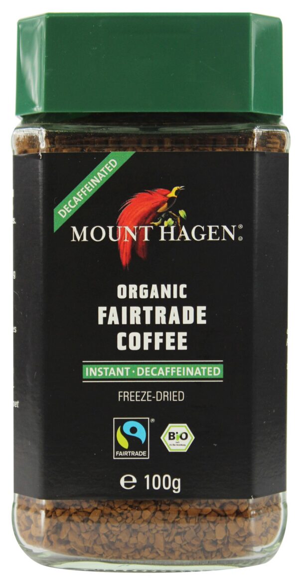 Kawa rozpuszczalna bezkofeinowa arabica/robusta Fair Trade BIO 100 g — Mount Hagen