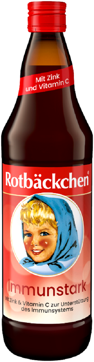Sok wieloowocowy NFC z winogron, jabłek, aronii, czarnego bzu i acerolą 750 ml — Rotbäckchen