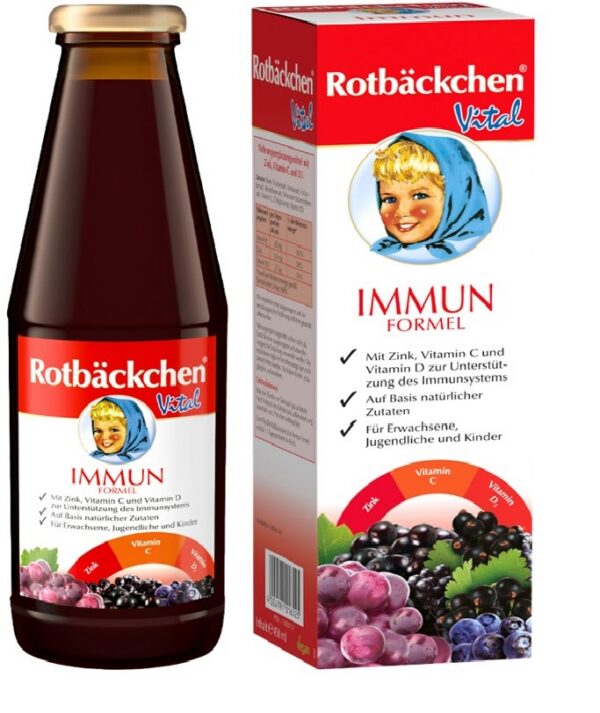 Sok wieloowocowy NFC z cynkiem, witaminą C i D3 450 ml — Rotbackchen