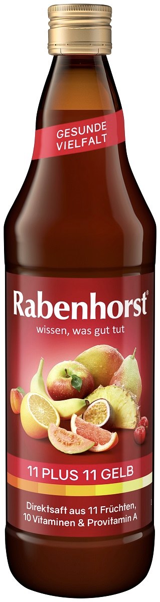 Sok wieloowocowy (żółty) multiwitamina 11 plus 11 NFC 750 ml — Rabenhorst