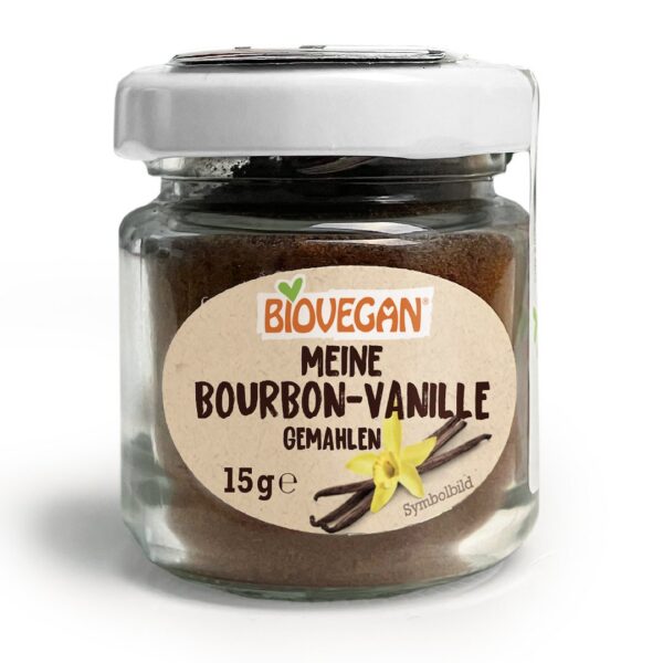 Wanilia Bourbon mielona BIO 15 g (słoik) — Biovegan