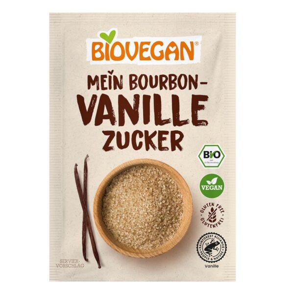 Cukier z wanilią Bourbon bezglutenowy BIO (4 x 8 g) 32 g — Biovegan