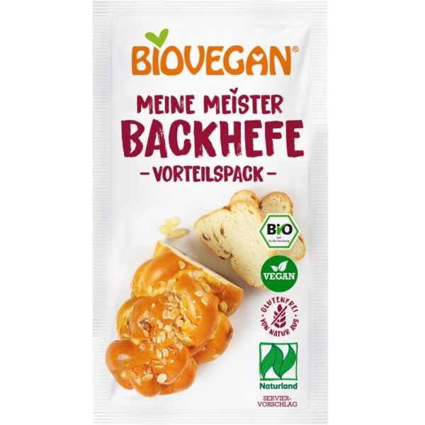 Drożdże suszone bezglutenowe BIO (3 x 7 g) 21 g — Biovegan