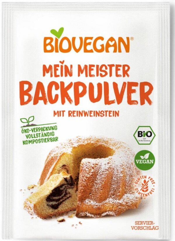 Proszek do pieczenia bezglutenowy BIO (3 x 17 g) 51 g — Biovegan