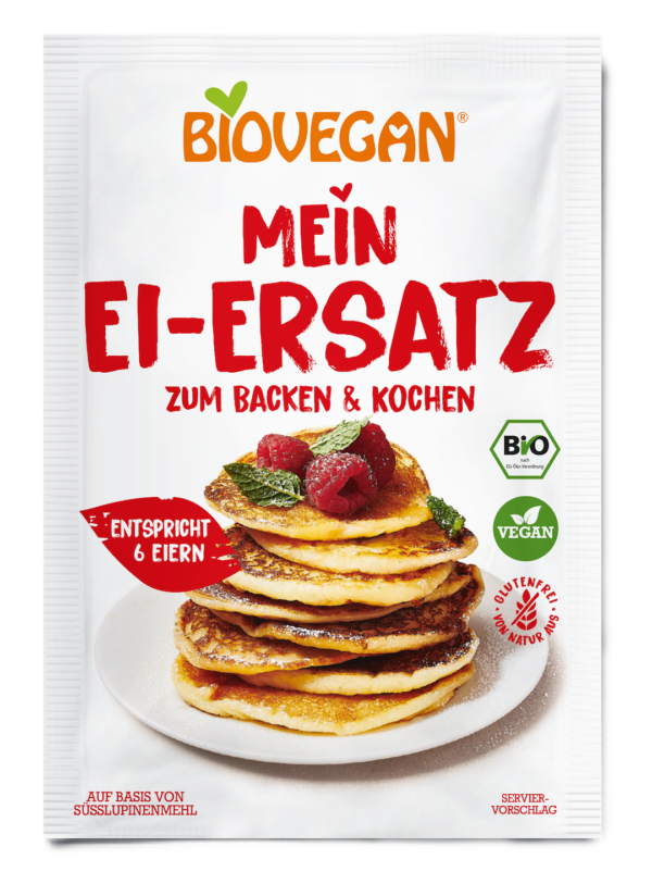 Roślinny zamiennik 6 jaj do pieczenia i gotowania bezglutenowy BIO 30 g — Biovegan
