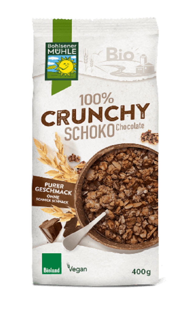 Crunchy czekoladowe BIO 400 g — Bohlsener Muhle