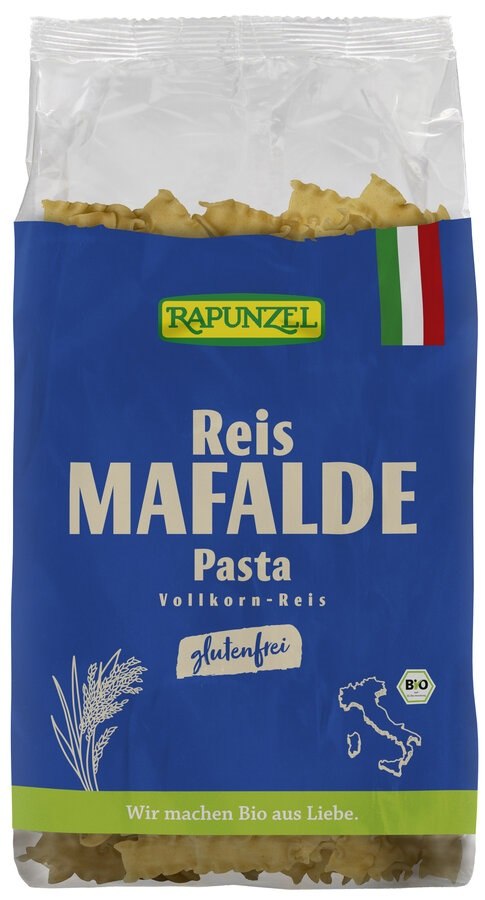 Makaron (ryżowy razowy) fala bezglutenowy BIO 250 g — Rapunzel
