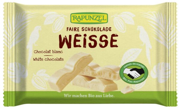 Czekolada biała z wanilią BIO 100 g — Rapunzel