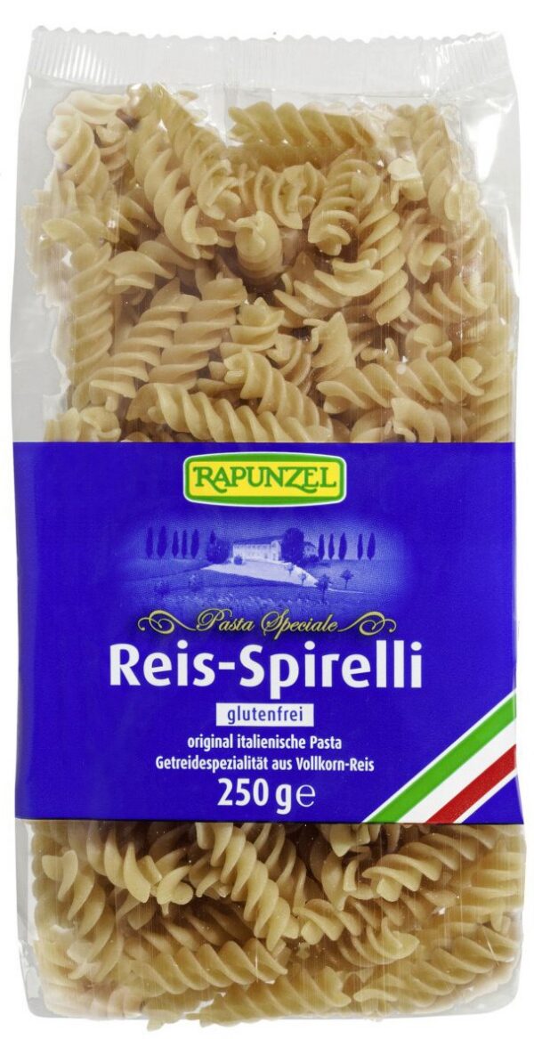 Makaron (ryżowy razowy) świderki bezglutenowy BIO 250 g — Rapunzel