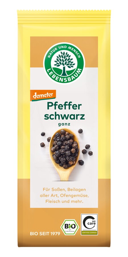 Pieprz czarny ziarnisty Demeter BIO 50 g — Lebensbaum