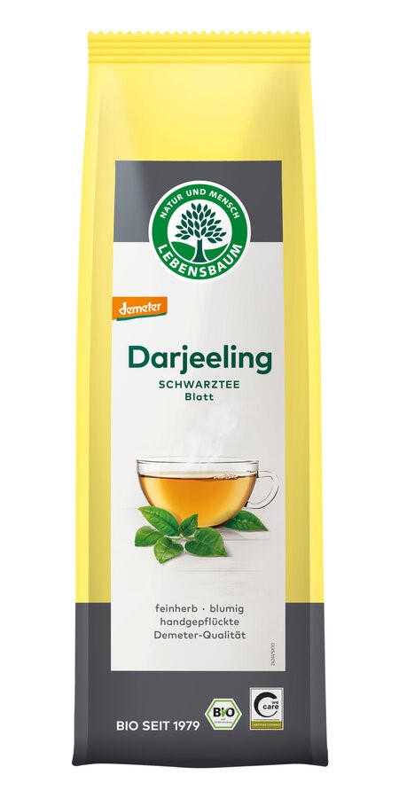 Herbata czarna liściasta Darjeeling Demeter BIO 75 g — Lebensbaum