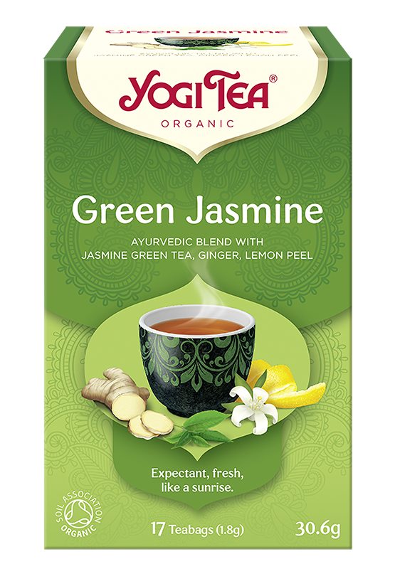 Herbata zielona jaśminowa (Green Jasmine) BIO (17 x 1,8 g) 30,6 g — Yogi Tea