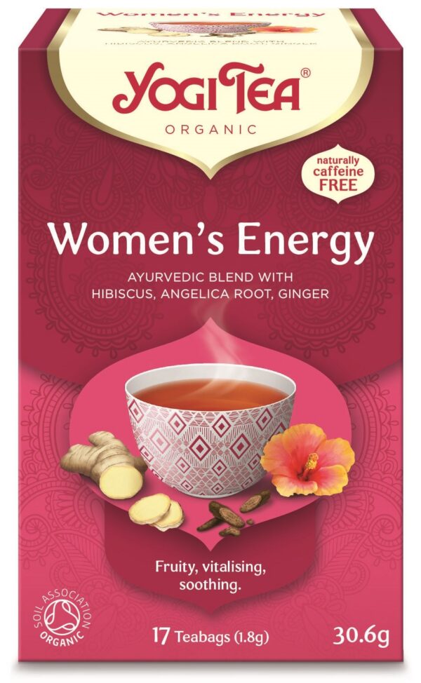 Herbatka ziołowa z hibiskusem, lukrecją, miętą i maliną w saszetkach (17 × 1,8 g) BIO 30,6 g — Yogi Tea