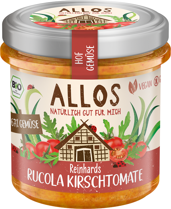 Pasta warzywna z pomidorami cherry i rukolą bezglutenowa BIO 135 g — Allos