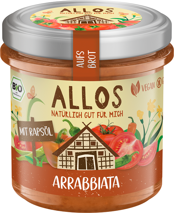 Pasta kremowa arrabbiata bezglutenowa BIO 140 g — Allos