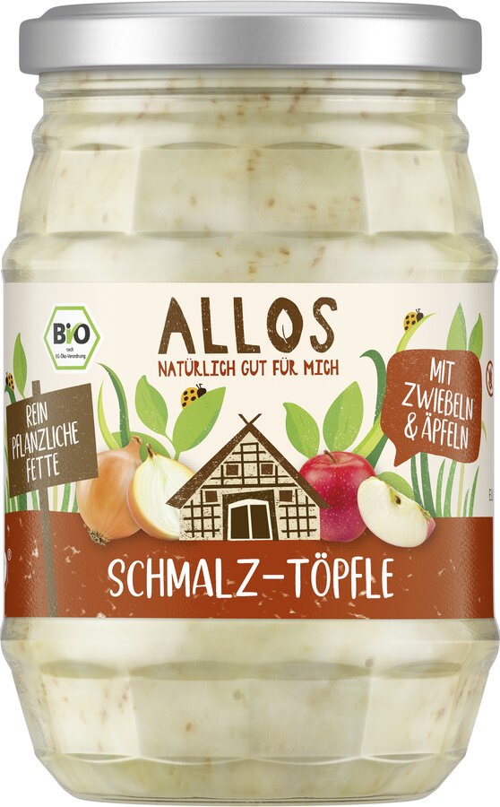 Smalczyk wegański z cebulą i jabłkiem bezglutenowy BIO 250 g — Allos