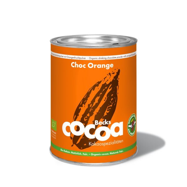 Czekolada do picia pomarańczowo-imbirowa bezglutenowa BIO 250 g — Becks Cocoa