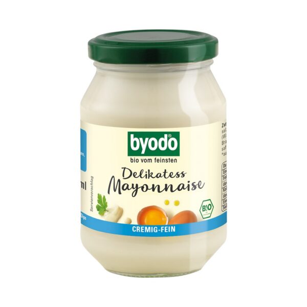 Majonez jajeczny delikatny bezglutenowy BIO 250 ml — Byodo