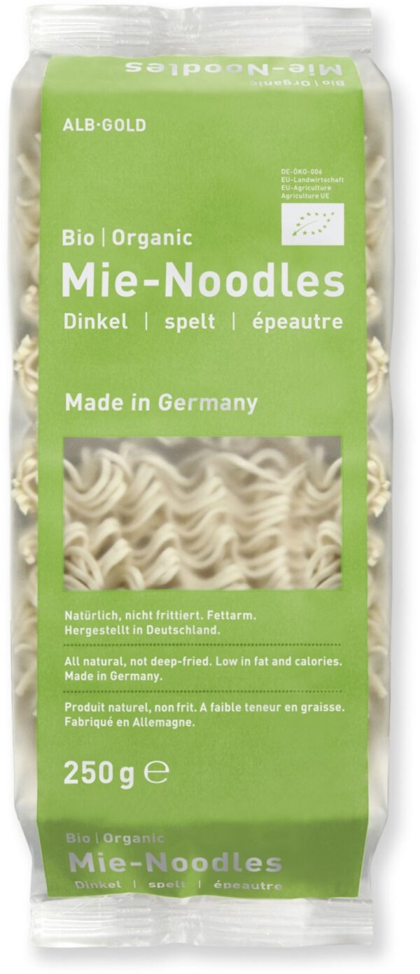 Makaron (orkiszowy) noodle instant BIO 250 g — Alb-gold