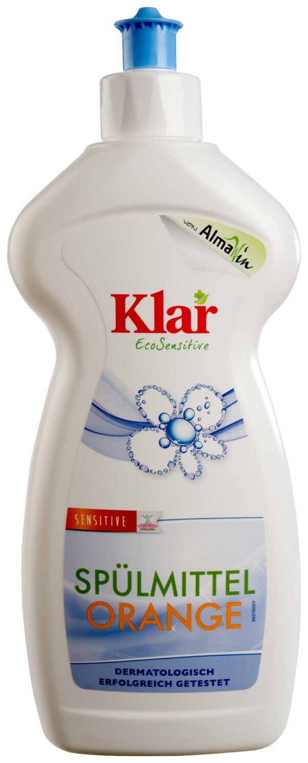Płyn do mycia naczyń pomarańczowy Sensitive ECO 500 ml — Klar