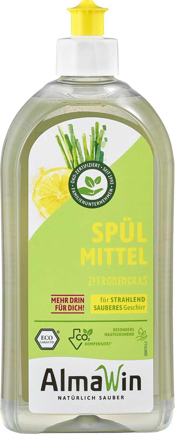 Płyn do mycia naczyń trawa cytrynowa (koncentrat) ECO 500 ml — Almawin
