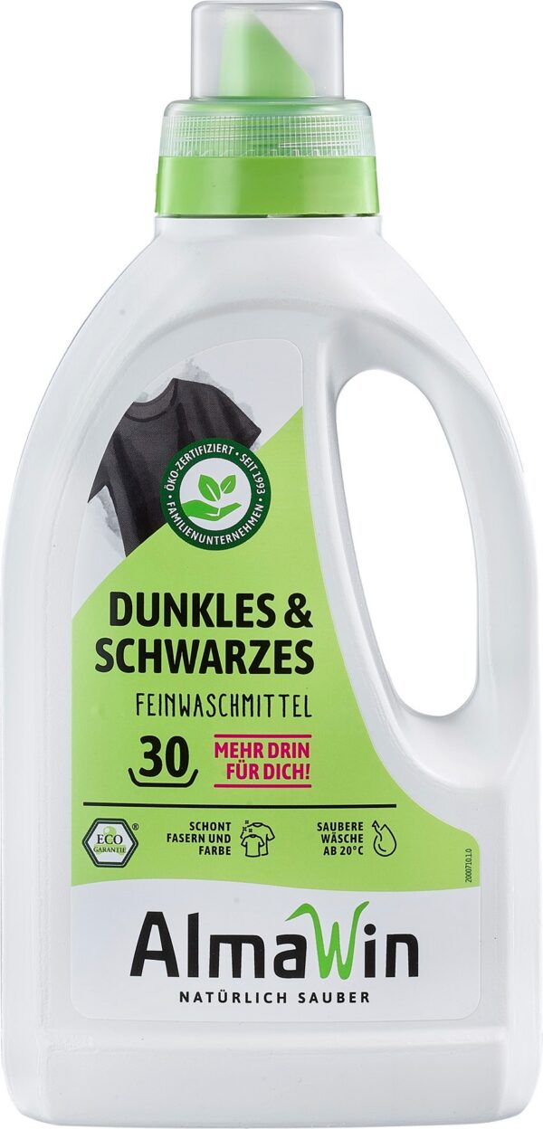 Płyn do prania ciemnych ubrań (koncentrat) ECO 750 ml (30 prań) — Almawin
