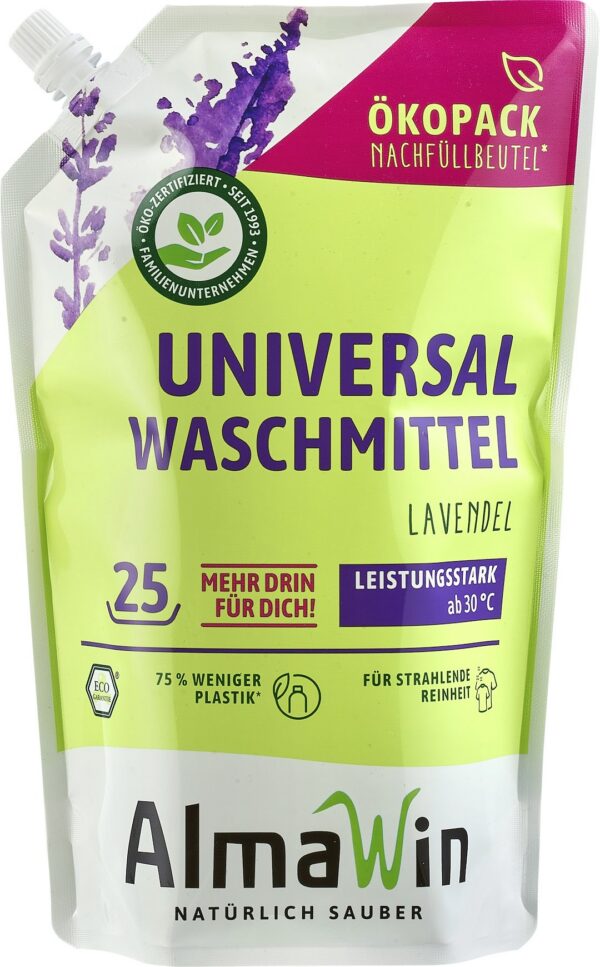 Płyn do prania uniwersalny lawendowy ECO 1,5 L (25 prania) — Almawin