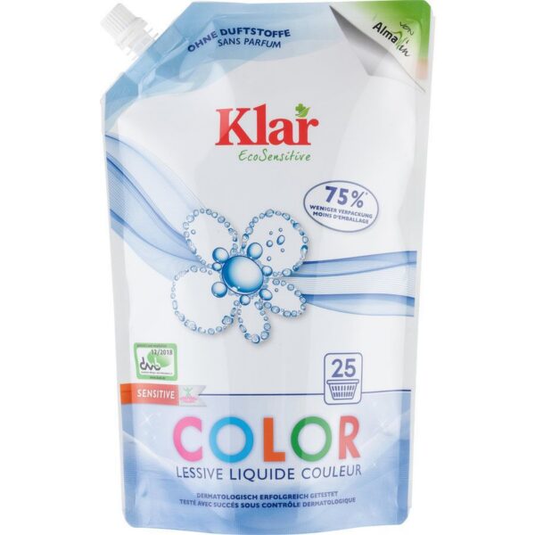 Płyn do prania kolorowych ubrań Sensitive ECO 1,5 L (25 prań) — Klar