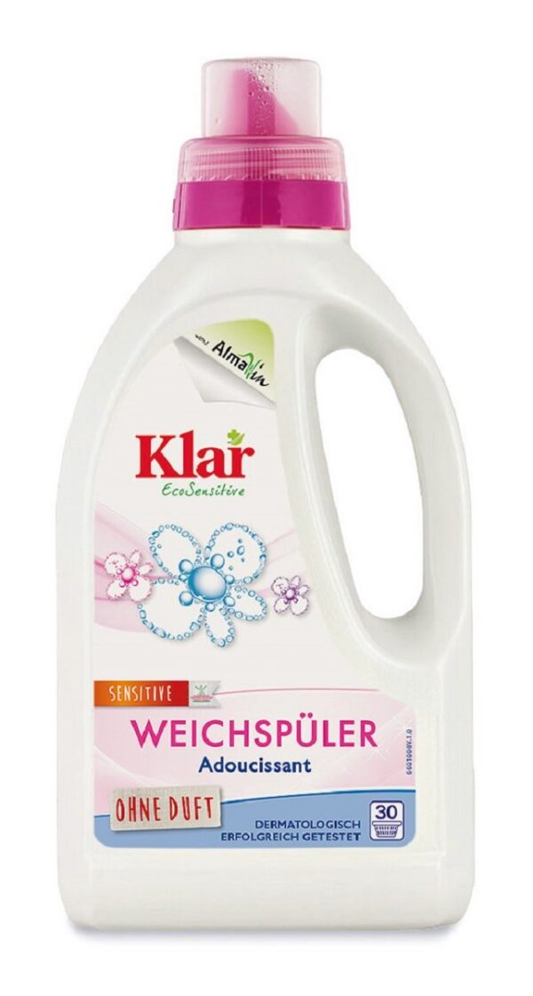 Płyn do zmiękczania tkanin Sensitive ECO 750 ml (30 prań) — Klar