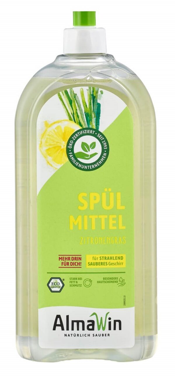Płyn do mycia naczyń trawa cytrynowa (koncentrat) ECO 1 L — Almawin