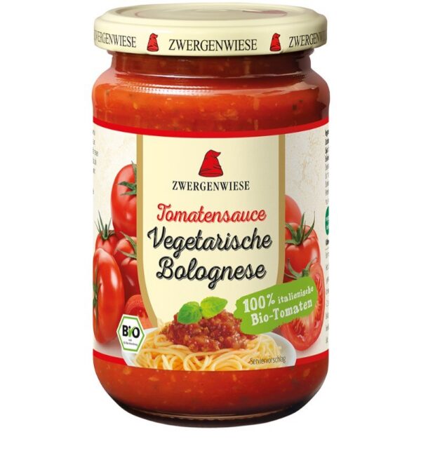 Sos wegański bolognese bezglutenowy BIO 340 ml — Zwergenwiese
