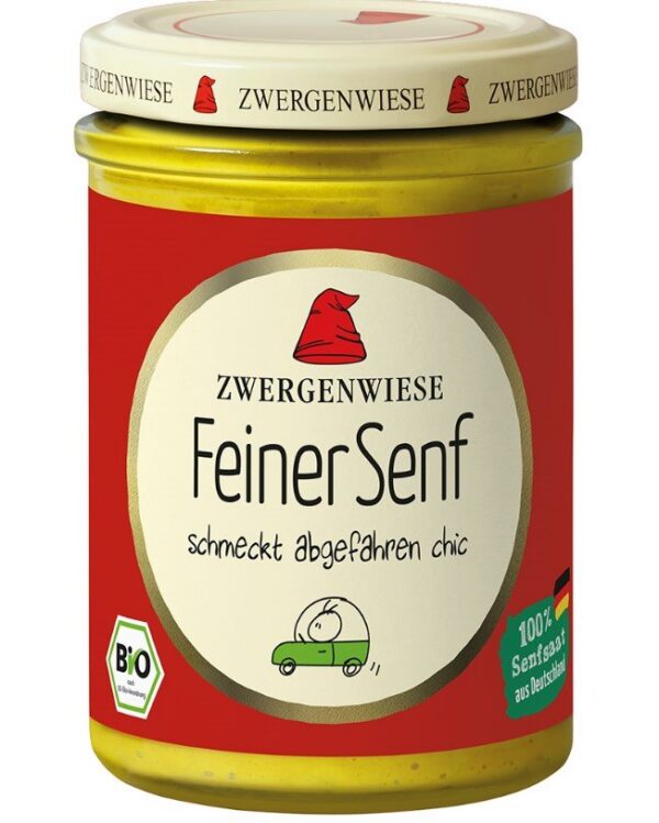 Musztarda delikatesowa bezglutenowa BIO 160 ml — Zwergenwiese