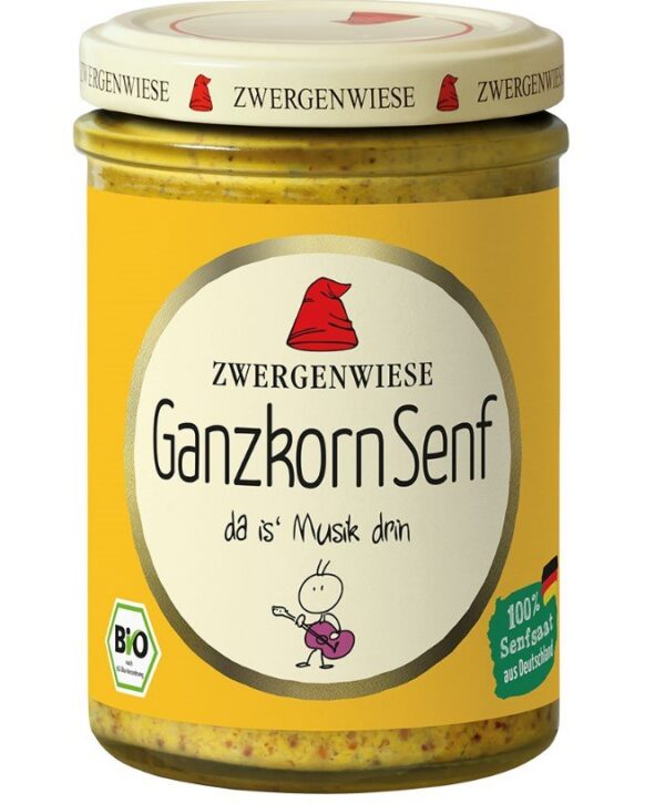 Musztarda francuska bezglutenowa BIO 160 ml — Zwergenwiese