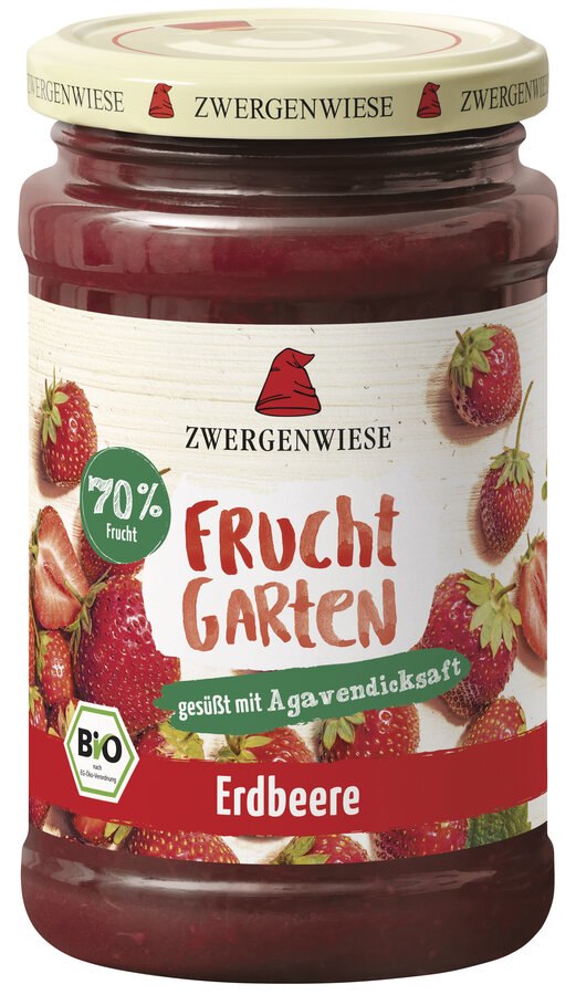 Mus truskawkowy (70 % owoców) bezglutenowy BIO 225 g — Zwergenwiese