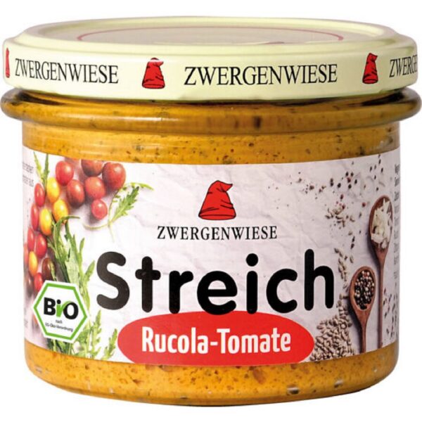 Pasta słonecznikowa z rukolą i pomidorami bezglutenowa BIO 180 g — Zwergenwiese