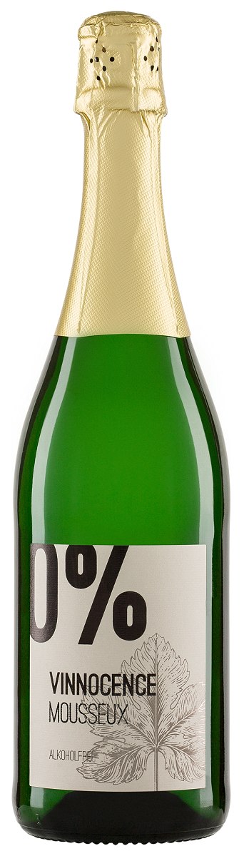 Wino bezalkoholowe białe półsłodkie musujące BIO 750 ml — Vinnocence