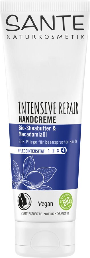 Krem do rąk intensywnie regenerujący masło shea i olejek macadamia ECO 75 ml — Sante